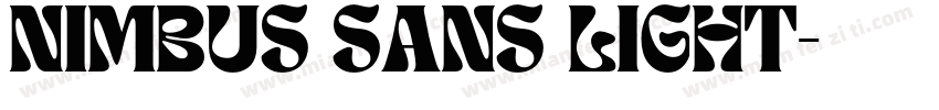 NIMBUS SANS LIGHT字体转换